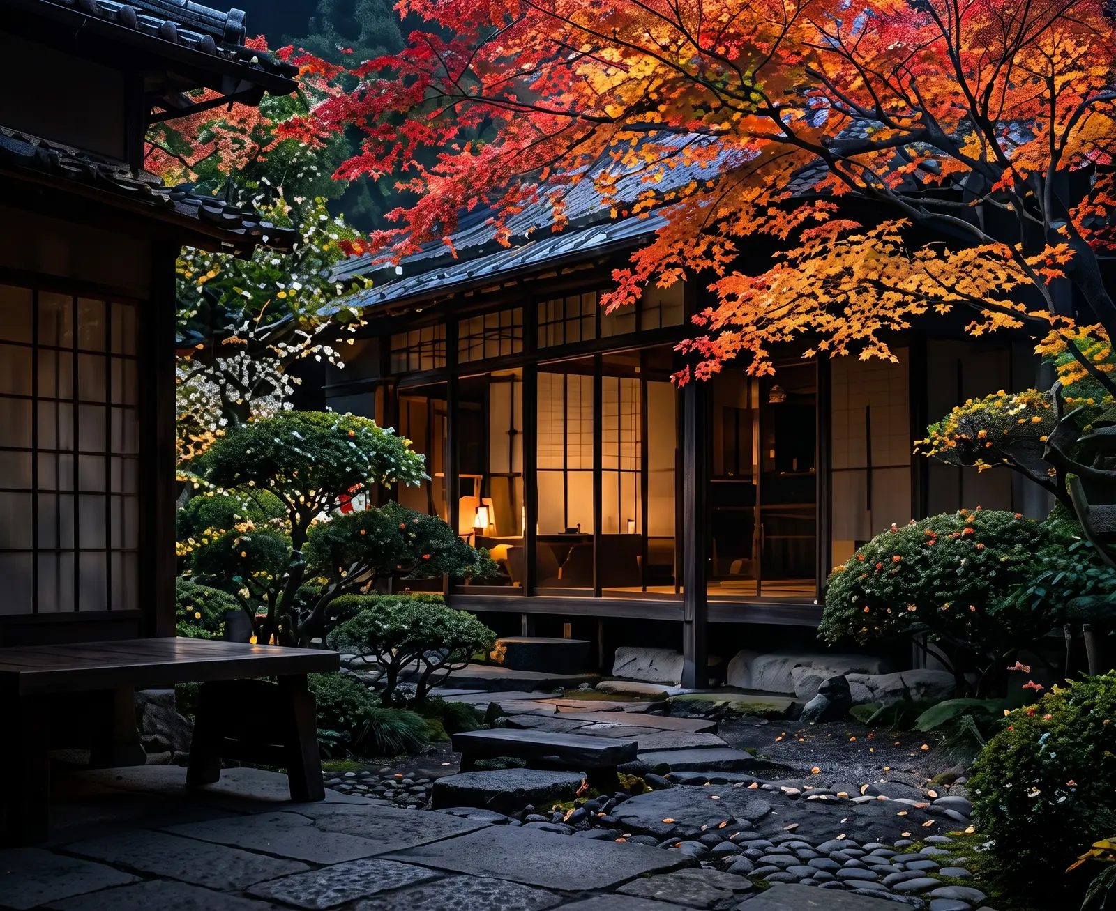 The SEN West, Kōzan-ji at dawn, with matcha